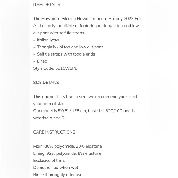 Zimmermann Aloha Hawaii Tri Limited Edition Bikini - Picture 5 of 11